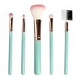 thumbnail image 3 of de Brochas de Maquilje de Cosméticos Profesionales de 5 Piezas para Crema de Rubor de de Polvos - cro Verde cro Macarena Pinceles de maquillaje para principiantes, 3 of 7