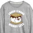 thumbnail image 3 of Instant Message - Camping - Laugh S'more, Worry Less - Toddler & Youth Long Sleeve Graphic T-Shirt, 3 of 6