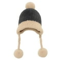 thumbnail image 4 of Women's Autumn Winter Knit Hat, Plush Crochet Slouchy Beanie, Large Head Size Fisherman Cap, Warm Wool Blend Cold Weather Hat, Oversized Slouch Cap, Unisex Design - Grey, 4 of 4