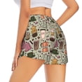 thumbnail image 3 of Bixox Women's Coffee Makers Macaroons Chocolate pattern 2 in 1 Running Shorts - Lightweight Athletic Workout Gym Yoga Shorts Liner with Pockets - XX-Large, 3 of 7
