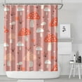 thumbnail image 2 of Woodland Mushroom Shower Curtain - Whimsical Mushroom & Magical Forest Mushrooms Design 72x84 Inch Hotel Style Bathroom Curtain with Metal Grommets, 2 of 5