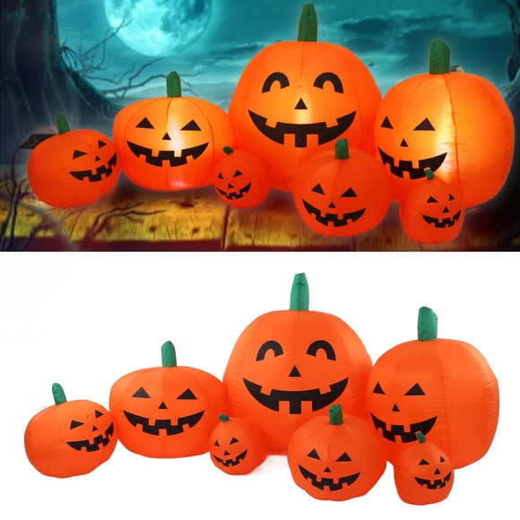 Decoración Inflable De Calabaza De Halloween Con Luces Led, Decoración De Patio De Halloween, Liquidación De Porche, Fiesta De Halloween