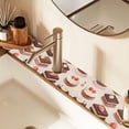 thumbnail image 2 of Yayeee Faucet Mat for Kitchen Sink 30" Diatomite Long Splash Guard Pad, Cute Chocolate Cakes, 2 Pack, 2 of 7