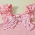 thumbnail image 5 of Ccpelsie Toddler Girl Summer Clothes Set Breathable Cute Sleeveless Top with Bow + Shorts 2Pcs Outfit(Pink,2-3 Years), 5 of 9