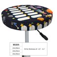 Bar Stool Covers Round Space Math Times Tables AntiSlip Soft Round