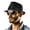 Black, variant on Straw Fedora Hat for Women Men Packable Short Brim Roll Up Trilby Hat Panama Summer Beach Sun Hat UPF 50+