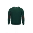 thumbnail image 3 of Argyleculture by Russell Simmons Green Cable Knit Crew Neck Sweater , Size Large, 3 of 4