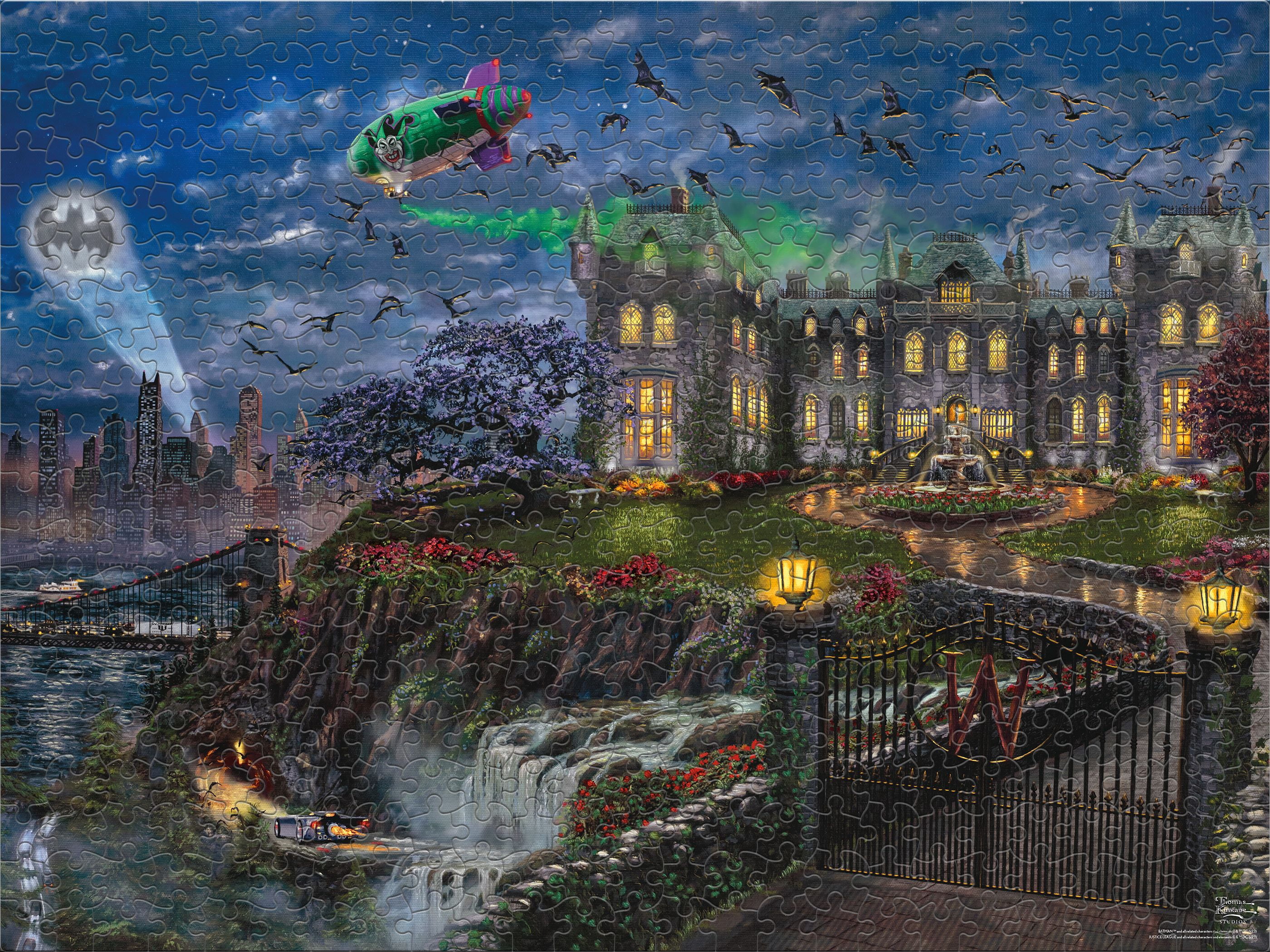 Ceaco Thomas Kinkade Wayne Manor 500 Piece Interlocking Jigsaw Puzzle