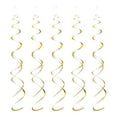 thumbnail image 1 of 30 piezas de decoraciones de espirales colgantes para el Año Nuevo y celebraciones de bodas, oro, 1 of 5