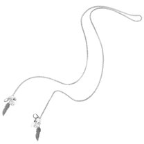 Houderco Eyeglasses Chain Silver Stainless Steel For Women Daily Use 1Set 29.08X0.39X0.31in