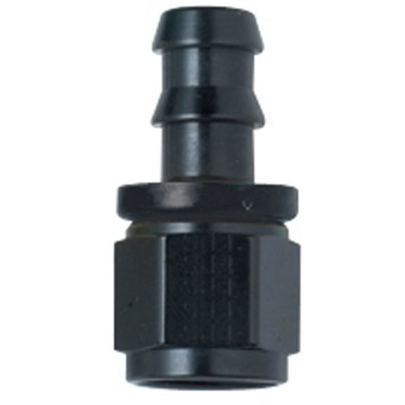 Fragola Performance Systems 200106-Bl Hose Fitting #6 Straight Push Lock Black