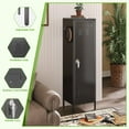 thumbnail image 6 of Metal Lockers with Handle and 2 Pegboard for Home,Gym, School, Office,Garage,Black,15" D x 15" W x 54.45" H,Required Assembly, 6 of 16