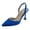 Royal Blue, variant on Women's Closed Pointy Toe Slingback High Heel Pumps Slip-on Back Elastic Strap Office Formal Dress Shoes Size 13 Royal Blue