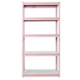 King's Rack Pink 5-Tier Boltless Tier Height Adjustable Steel Frame ...