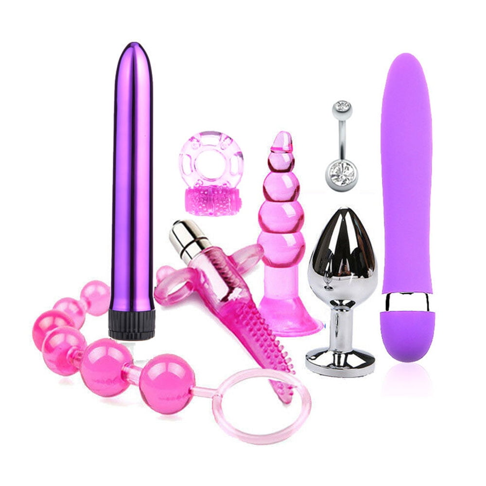 8Pcs / Set Adult Sex Toys Kit de Vibrateur Privé Sex Toys Flirt Jeux