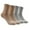 #2 light gray+2 brown, variant on 4 Pairs Men Women Merino Wool Hiking Socks Thermal Warm Crew Winter Boot Sock Gift Comfy Boot Work Socks