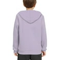 thumbnail image 4 of Xoenoiee Kids Sweater Branch Sloth Purple Print Pullover Hoodies for Fall Winter Hooded Sweatshirt with Front Kangaroo Pocket Long Sleeve Tops Indoor Outdoor, L, 4 of 7