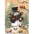 thumbnail image 3 of Briarwood Lane Winter Friends Snowman House Flag, 3 of 4