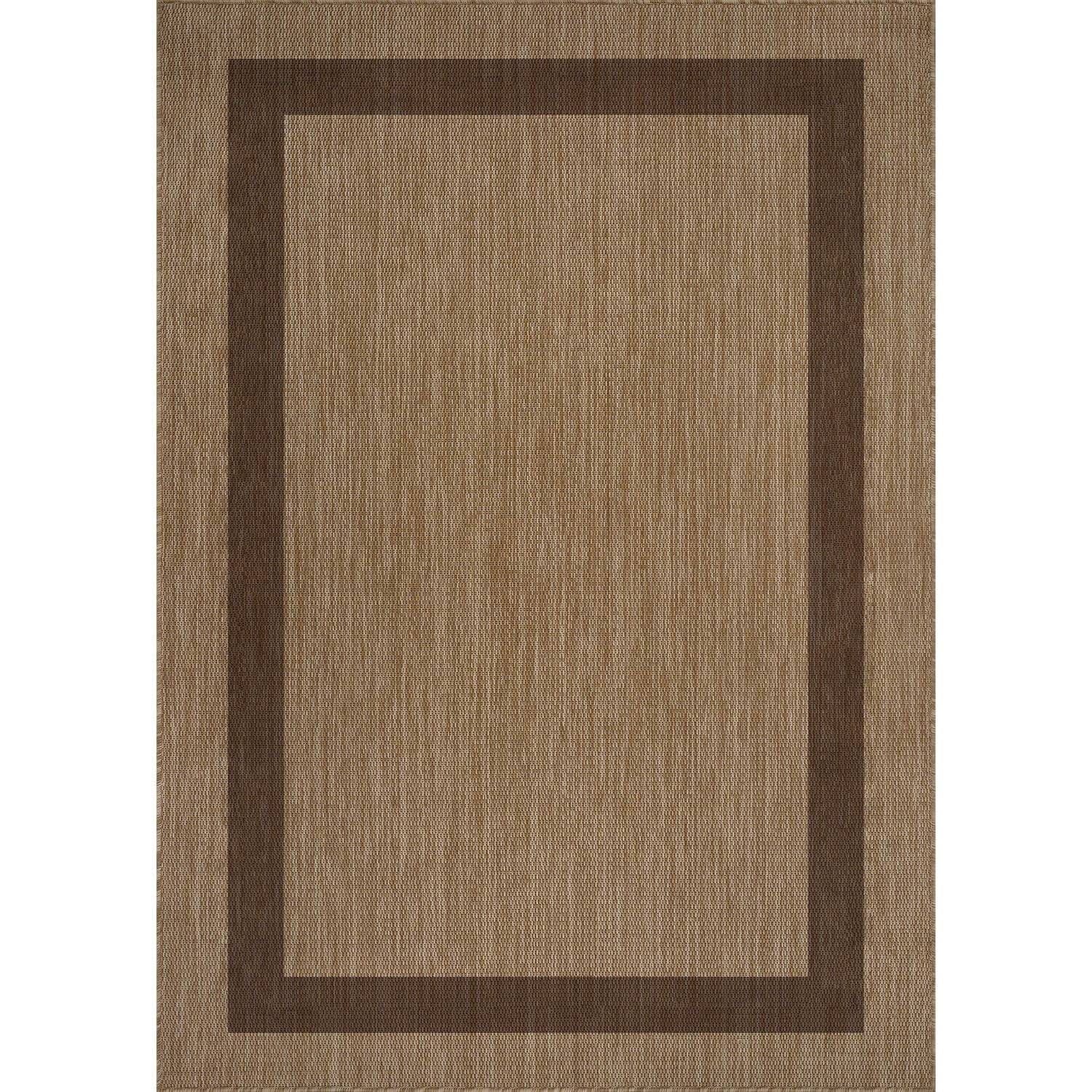 Outdoor Rug 5x7 - Modern Outside Rugs For Patios Porches Waterproof Durable Washable Non-shedding  Easy-to-clean Indoor Area Carpet (5 X 7 Bordered Jute)