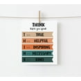 thumbnail image 3 of Think Before You Speak Print - Kids Wall Art - Education Quote Artwork for Home School Office Classroom - Gift for Teacher - Boho Decor - 8"x10" Unframed Print, 3 of 6