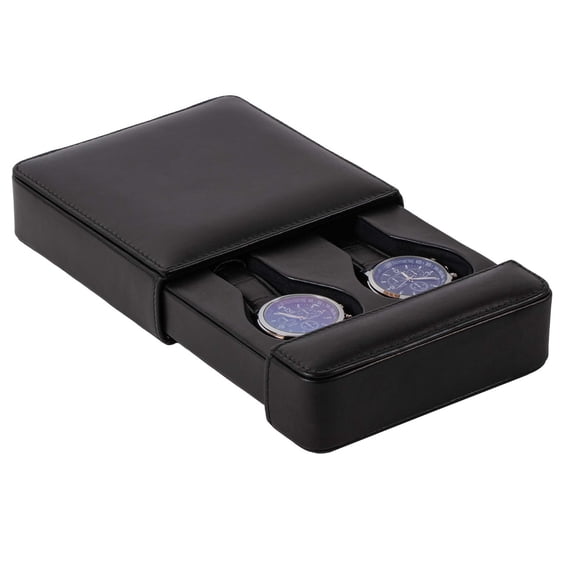 DiLoro Italian Leather Travel Watch Box | Double