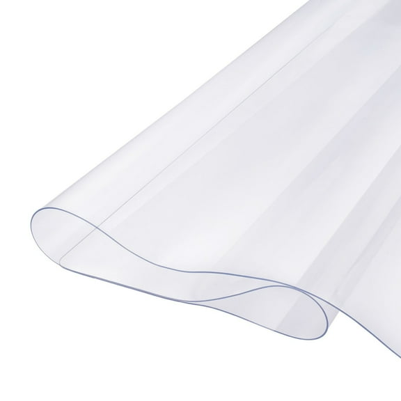 PVC Desk Protector 54x54 Inch – 1.5mm Thick Clear Plastic Table Cover for Home & Office