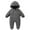 Grey, variant on Toddler Onesie Grey Baby Onesies Long Sleeve Hooded Jumpsuit Romper Warm Clothes for Baby Girl Girls Baby Clothes 0-3 Months