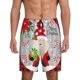 thumbnail image 1 of Balery Gnome And Buffalo Plaid Pantalones cortos de pijama de punto de algodón para hombre con cinturilla y bolsillos-Medium, 1 of 6