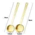 thumbnail image 2 of Juego de cucharadas de café - 1 cucharada (15 ml) y 2 cucharadas (30 ml) de cucharada medidora - Cuchara medidora de café de acero inoxidable y pala - Paquete de 2, 2 of 5