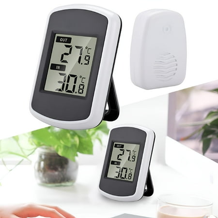 GJX 2026 New Lcd Digital Wireless Indoor Outdoor Thermometer Temperature Measurement for Home,Office,Greenhouse,Patio,Garage