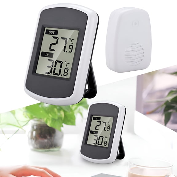 GJX Lcd Digital Wireless Indoor Outdoor Thermometer Temperature Measurement