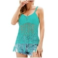 thumbnail image 2 of Wycnly Camisole for Women Tank Tops Beach Hollow out Spaghetti Strap Cover up Tops Fashion Solid Sleeveless T Shirts Ladies Sleeveless Shirt, 2 of 3