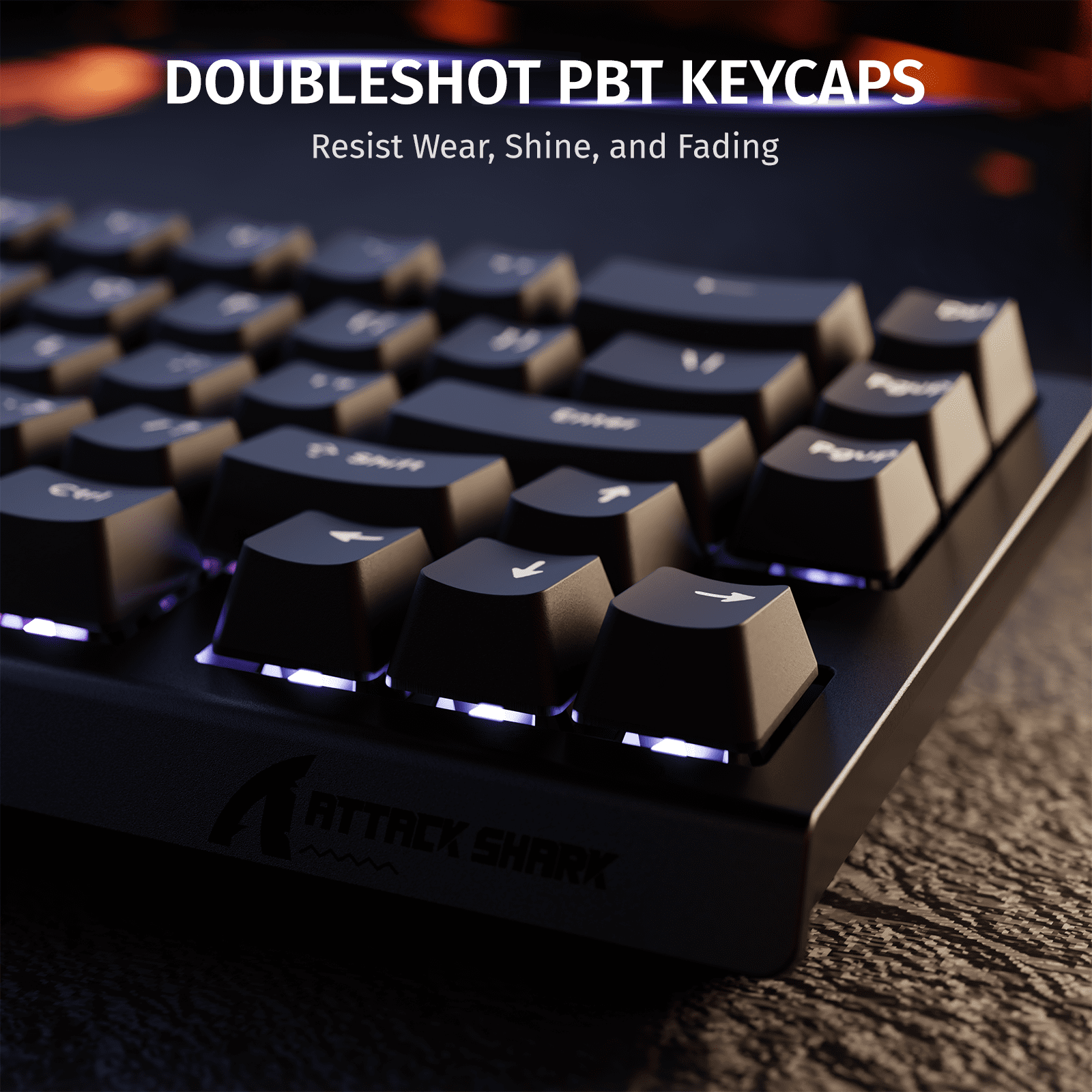 ATTACK SHARK X68 HE 8000Hz Rapid Trigger Keyboard, 0.01mm RT Accuracy Wired Gaming Keyboard with Magnetic Switch, Adjustable Actuation, Rapid Trigger, Snap Tap, RGB Lighting for PC/Mac, Black
