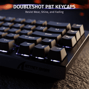 ATTACK SHARK X68 HE 8000Hz Rapid Trigger Keyboard, 0.01mm RT Accuracy Wired Gaming Keyboard with Magnetic Switch, Adjustable Actuation, Rapid Trigger, Snap Tap, RGB Lighting for PC/Mac, Black