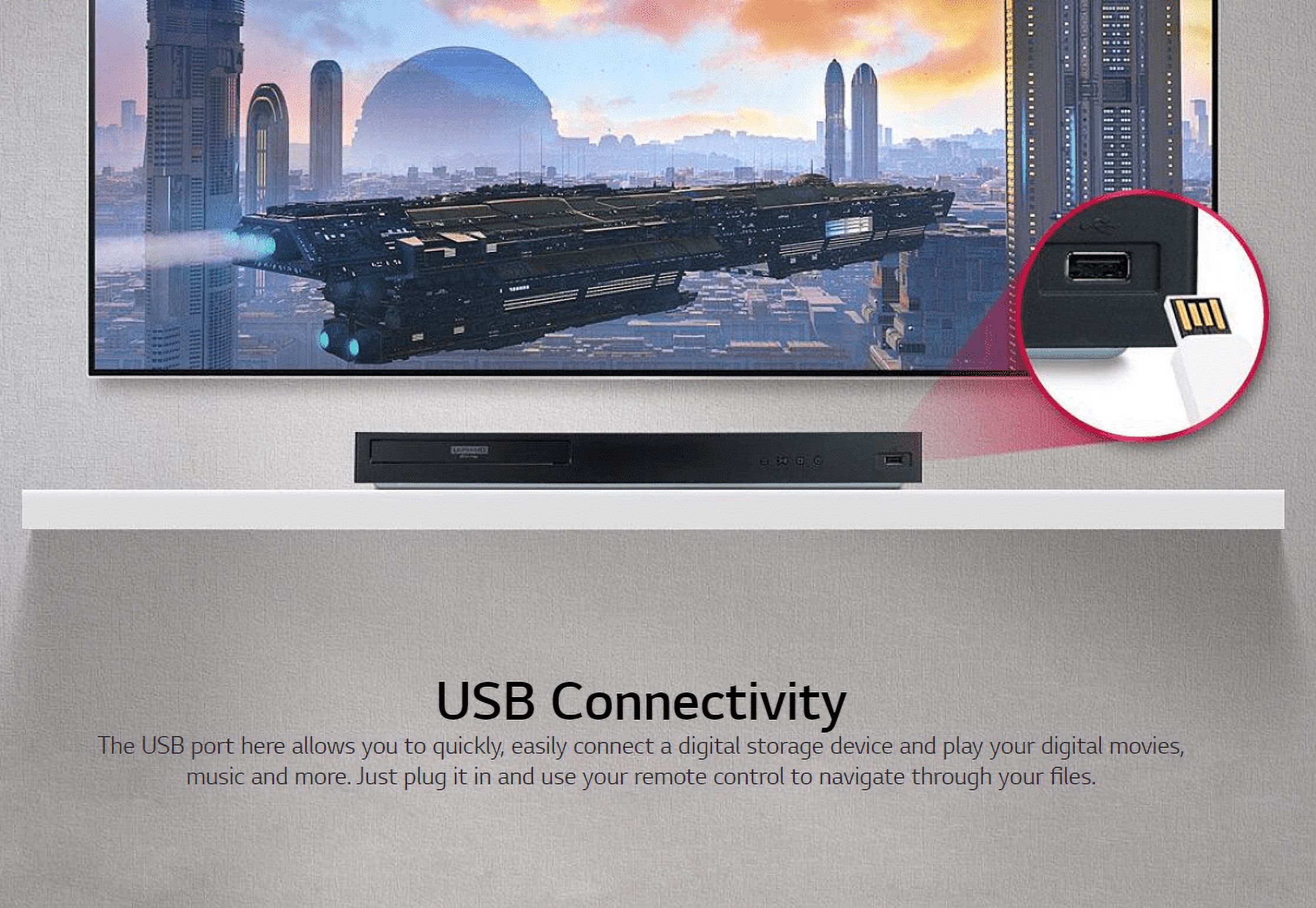 LG UBK90 4K Ultra HD HDR Dolby Vision Blu-ray Player - image 5 of 10