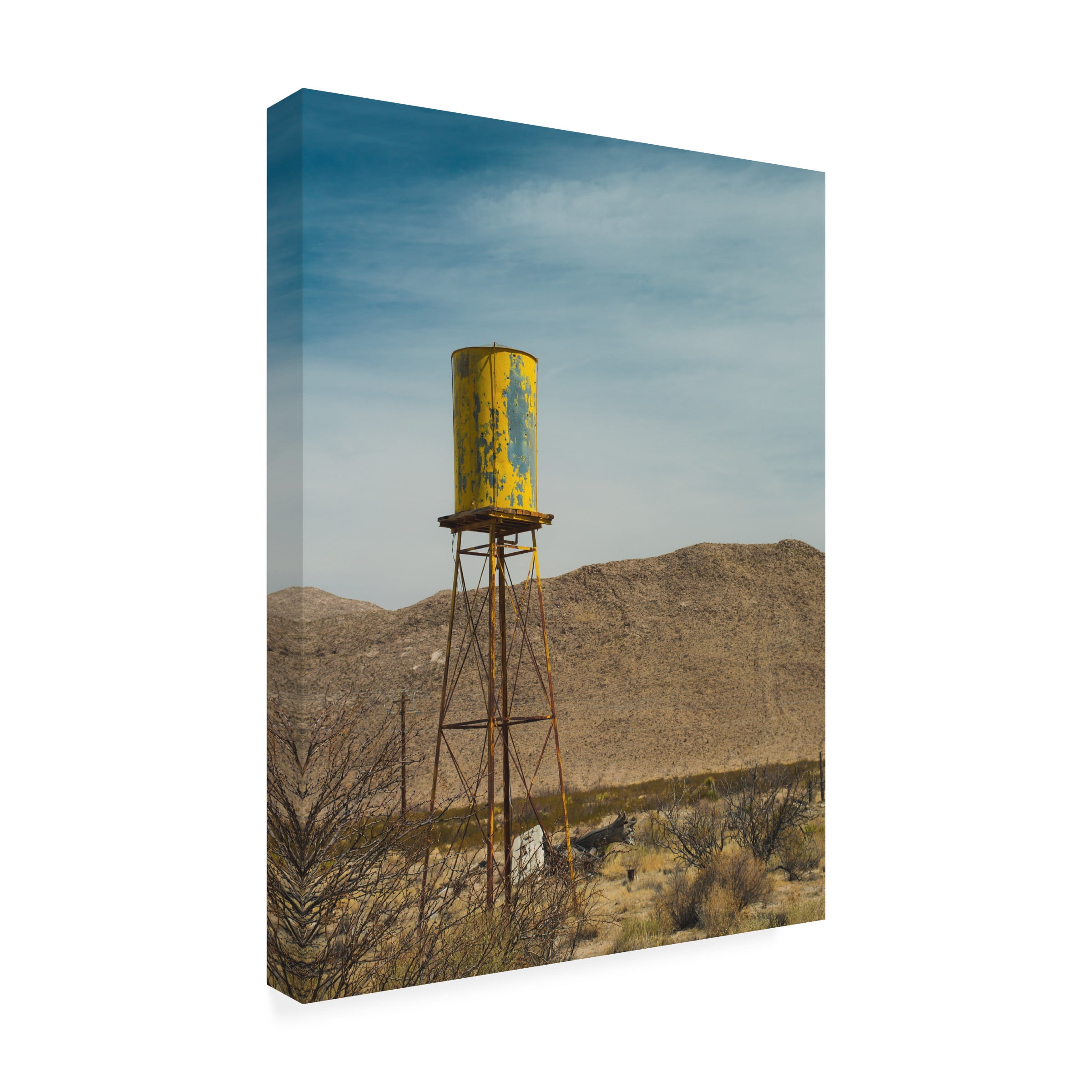 Sonja Quintero 'Yellow Water Tower I' Canvas Art