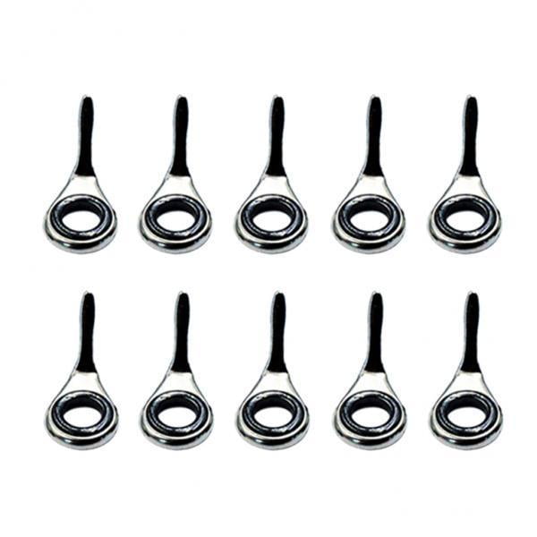 Guías de Caña de Pescar de Acero Inoxidable Zulema 2x10pcs Herramientas de Reparación de Punta de Caña de Pescar 3 Mm