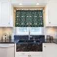 thumbnail image 5 of Yayeee Kitchen Curtains Tier Pair Light Filtering 27"x24" Rod Pocket Short Cafe Window Panel, Red Christmas Trees, 5 of 7