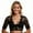 Black-short sleeve shirts for women, variant on AnuYalue Womens Plus Size Tops Lace Crop Blouse Short Sleeve Shirts V Neck Dress Shirt