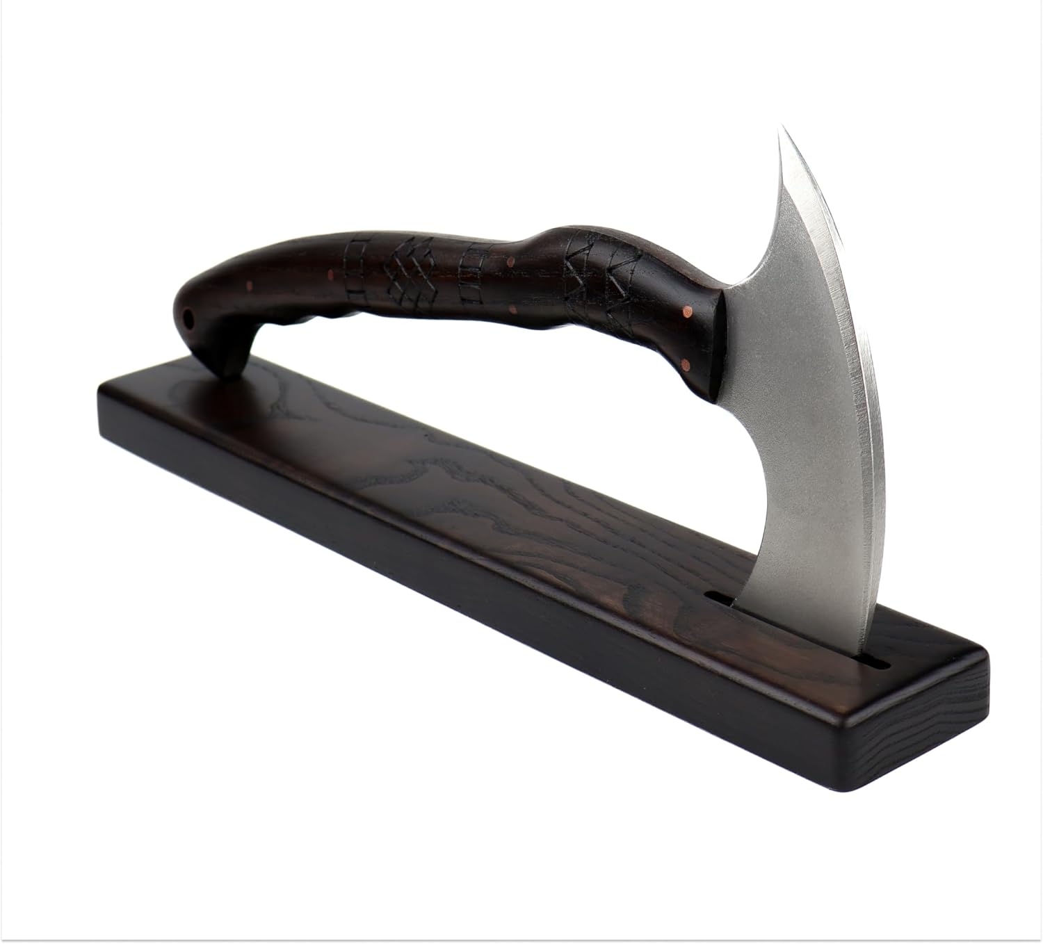 Handmade Display Stand for Tomahawk Axe - Display Wooden Holder for Tactical Tomahawk Hatchet from (Wooden Stand 15" for Tactical Tomahawk Axe)