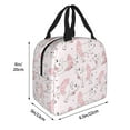 thumbnail image 2 of Yiaed Cute Piggy Ballerina Print Insulated Lunch Bag Reusable Cute Tote Lunch Box, Leakproof Cooler Lunch Bags for Work Office Travel School Picnic, 2 of 5