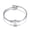 M, variant on Jewelry 26 Letters Stainless Steel Wire Bracelet Heart-shaped Bracelet