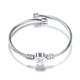 thumbnail image 1 of Pulsera de alambre de acero inoxidable con 26 letras para mujer, regalo para mujer, pulsera con forma de corazón, collar, 1 of 3