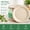 9 in Nature 150, variant on 125 Pack 6 Inch Compostable Paper Plates, Heavy-Duty Disposable Bagasse Sugarcane Plates, Biodegradable Eco-Friendly Party Dinnerware