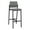 Asteroid, variant on Avon Reception Waiting Room Cafe Stool UPH Seat Back / Black Steel / Blue