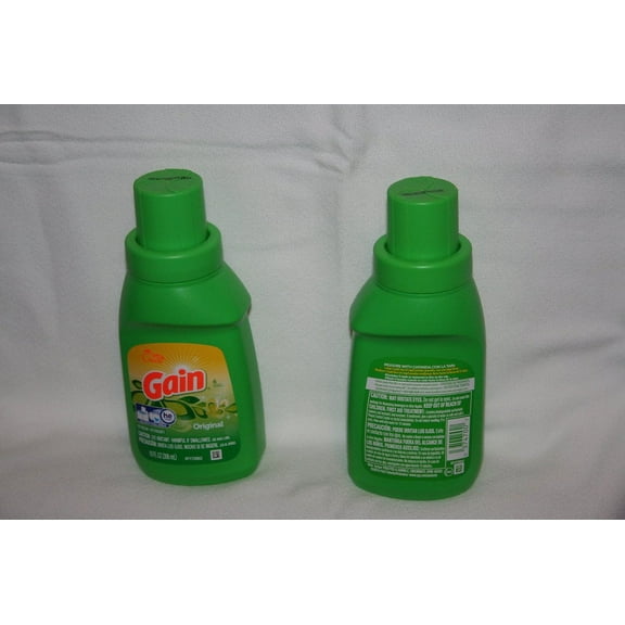 12 PACKS : Gain, Original Laundry Detergent, TWO 10 oz. Bottles
