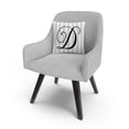 thumbnail image 3 of Gray Striped Ornate Letter Script D By Abc 16 X 16 Decorative Throw Pillow, 3 of 5