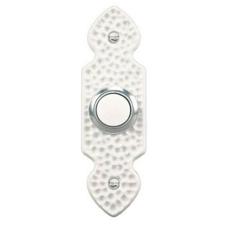 Heath Zenith 829LW-A White Traditional Solid Wired Push Button