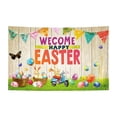 thumbnail image 2 of Ovzne Spring Wreath Fence Easter New Photo Material Photography Background Cloth On Clearance, 2 of 6