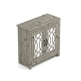 thumbnail image 3 of Home Furniture Indoor or Outdoor 30.2"H X 31"W Mexican Grey Wood Shoe Cabinet, 3 of 7